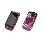 EMPIRE Exotic Heart Flower Design Snap-On Cover Case for Blackberry Torch 9 ....