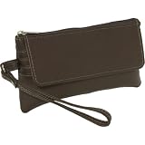 Piel Flap-Over Wristlet
