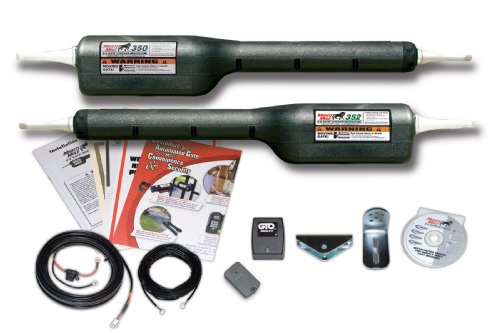 Mighty Mule FM352 Gate Opener For Dual Gates Up to 16-Feet Long and 550-Pounds