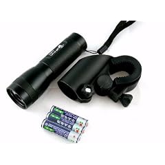 VOLL METALL XENON TASCHANLAMPE FAHRRADLAMPE mit HALTERUNG