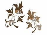 Grand Leaf Votive Sconce - Gold
