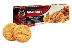 Walkers Stem Ginger Biscuits, 5.3-Ounce Boxes (Pack of 6)
