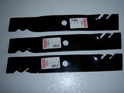 3 Gator 3-In-1 Mulching blades to replace John Deere M115495, M113517, M76466 blades. (Set of 3)