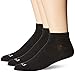 PEDS Men's 3 Pack No Show Socks with Coolmax