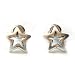 Hultquist Silver Plated Star Stud Earrings