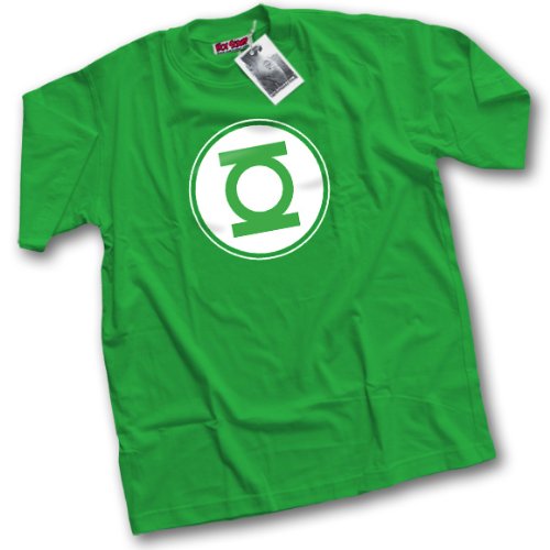 HotScamp Premium Green Lantern Symbol Mens Green T-Shirt