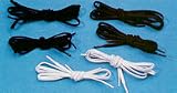 Tylastic 37 Black Shoe Laces Heavy Duty Elastic Shoe Laces 2 Pair Package - Case of 2
