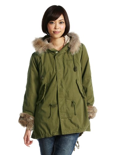 (アースミュージックアンドエコロジー)earth music&ecology コートRabbitFur Mods/Coat_ 10114I30060