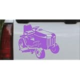 6in X 5.1in Purple -- Lawn Mower Lawn Care Landscaping Business Car Window Wall... by Rad Dezigns