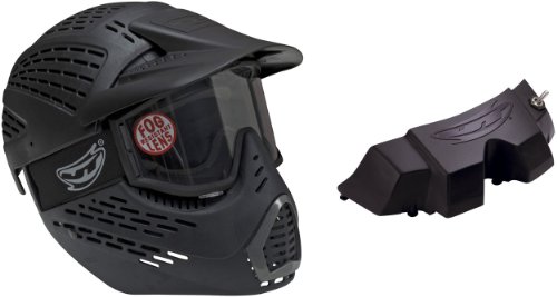 JT Sports Elite Headshield Single Mask With Vortex Fan - Black
