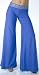 Romantic Low Cut Glittered Banded Stretch Pants from Hot Fash Pants - SAMBA Royal Blue