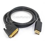 Cable Matters 6 ft DisplayPort to DVI Cable in Black