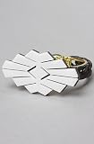 Melody Ehsani The Forget M.E. Not Art Deco Cuff in White,Jewelry for Women