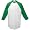 White/Kelly Green