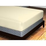 41Gvbhre%2BqL. SL160  Sateen Stripe 300 Thread Count 100% Cotton Fitted Sheet, Full, Bone