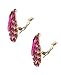 Women's Evening Teardrop Gemstone Cluster Fashion Clip On Earrings