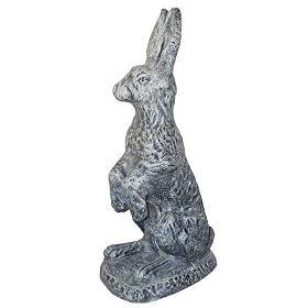Moss Green Classic Hare Garden Statue by 