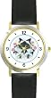 Birman Cat Mom and Kittens with Roses Cat - JP - WATCHBUDDY&reg; DELUXE TWO-TONE THEME WATCH - Arabic Numbers - Black Leather Strap-Children's Size-Small ( Boy's Size & Girl's Size )