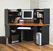 Computer Corner Work Centre in Autumn Cherry/Black Finish By Mylex Furniture