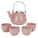 Old Dutch Ariel 5-pc. Teapot Set- Really Red