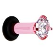10 Gauge Cz Pink Electro Titanium Tunnel Plug