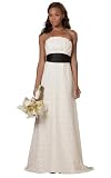 Wedding  Events A-line Floor-length Strapless Lace Wedding Dresses