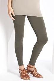 Cotton Rich Panelled Ankle Length Biker Leggings [T54-8107A-S]