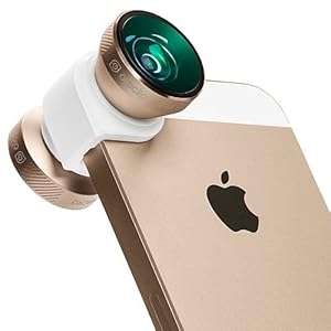 Olloclip 4-IN-1 Photo Lens for iPhone 5/5s + Quick-Flip Case, White Case / Gold Lens