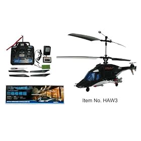 Click here to buy 16 Remote Controlled New 3 Channel Airwolf Helicopter RTF