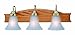 Thomas Lighting M1738-1 Pediment Three-Light 24-Inch W by 8-1/2-Inch H Bath Light, Polished Brass