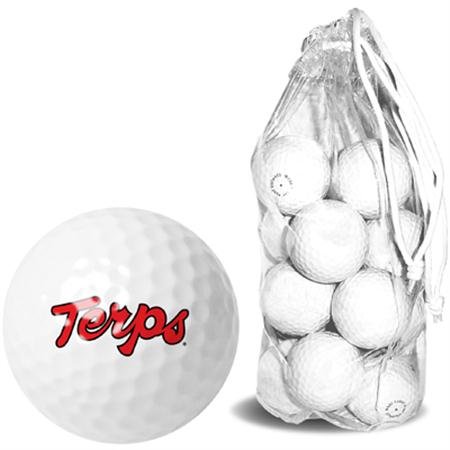 Maryland Terrapins Umd Ncaa Clear Pack 15 Golf Balls