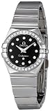 Omega Womens 123.15.24.60.51.002 Black Dial Constellation Watch