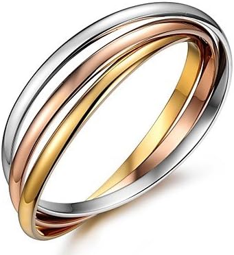 ZHYU Exquisite Fashion Joker Three-ring High-grade Ladies Bracelet Beautiful Present for Love