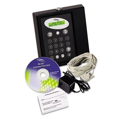 Icon Time Systems / Timecalculator, Supports 50-200 Employees, 7x7-3/4x2, Black / ITS09066