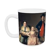 James and Mary Shuttleworth with one of their Daughters, 1764 by Joseph Wright of Derby - Mug - Standard Size
