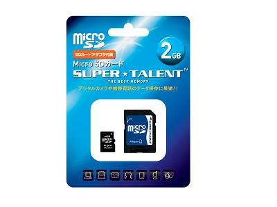 Super Talent MicroSD������ 2GB ST02MSDA