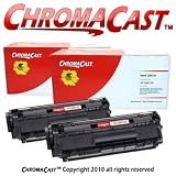 ChromaCast Q2612A 2-Pack Premium Compatible Black LaserJet Toner Cartridge - Replacement for HP 12A (Q2612A)