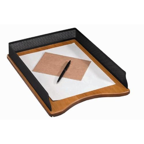 Rolodex 22711 Distinctions self stacking letter size desk tray, rich