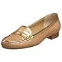AK Anne Klein Women's North Casual Flat,Natural/Gold,8 M US