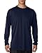 A4 Mens Cooling Performance Long Sleeve Crew, XL, Navy