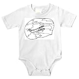 Baby clothes with "black and white", Michigan, glider, aircraft, Detroit, airplane, sky, vintage, flying, antique