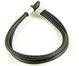 Kitchen & Housewares : Mens Womens Leather Twin Strap Surf Wristband Bracelet