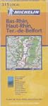 Carte routi�re : Bas-Rhin - Haut-Rhin...