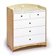 Offi Bebe 2 Kids Dresser with 5 Drawers