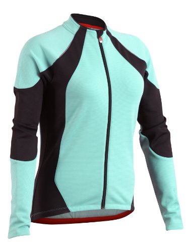 Descente Women's Signature Long Sleeve Jersey,Aqua,Large