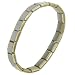 Italian Charms Shiny Starter Gold Trim 18 Links Bracelet