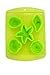 Fairly Odd Novelties Novelty Gag Gift Starfish Seashell Beach Shape 5-Ice Cube Tray Mold, Rubber, Green