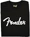 Fender Logo Tee,Black, Medium