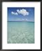 Aquamarine Water Bleeds into Blue Skies in This Tropical View National Geographic Collection Framed Art Poster Print by Michael Melford, 18x22