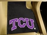 TCU Car Mats 2 Piece universal fit Car Floor Mat (Rug) - Texas Christian Horned Frogs